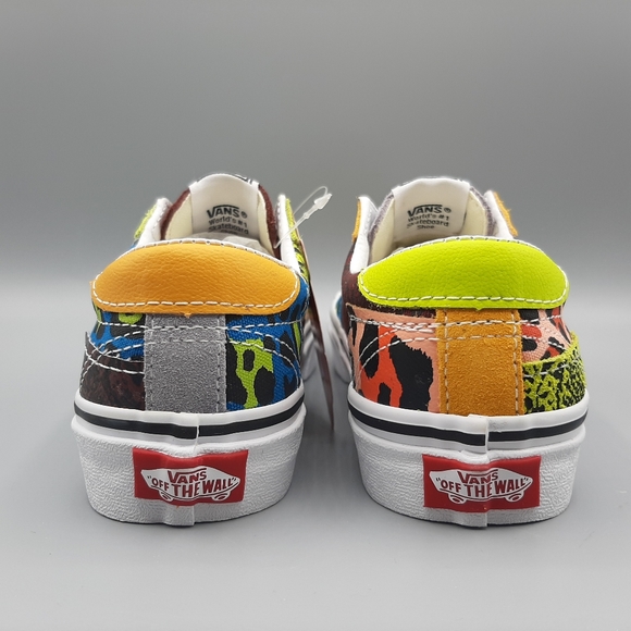 New Vans Sport Patchwork Leopard Snake Skin Animal Print COLORFUL Women's Size 5 - Picture 7 of 11